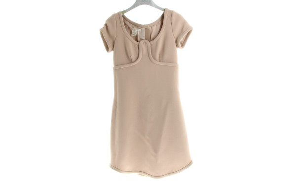 MARC JACOBS - Robe beige laine et soie, 