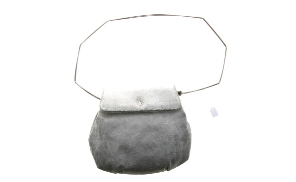 Guy LAROCHE - Sac de soirée velours gris