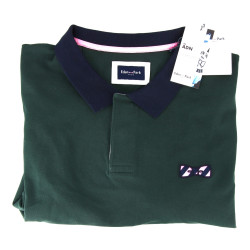 EDEN PARK - Polo homme vert anglais et b
