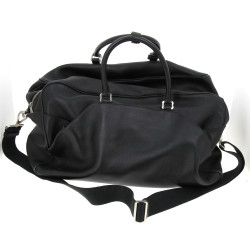 KENZO - Sac week-end en cuir noir, avec 