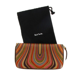 Paul SMITH - Compagnon en cuir coloré, L