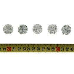 HERMES Paris - 5 boutons pour veste ou c