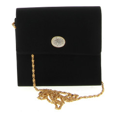 Petite sac de soirée noir, fermoir métal