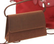 LONGCHAMP - Sac en toile et cuir rouge b