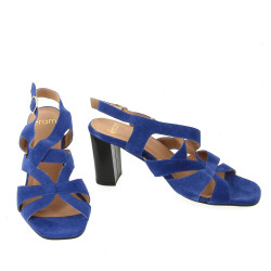 ERAM - Paire de sandales à talon en croû