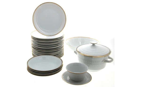 Eléments de service de table en porcelai