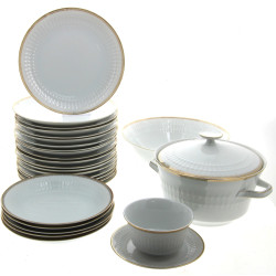 Eléments de service de table en porcelai