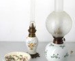 LIMOGES - Lampe à pétrole électrifiée, c