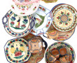 QUIMPER - Lot de pièces en faïence polyc