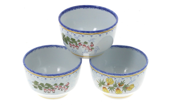 HENRIOT Quimper - 3 bols ou coupelles en