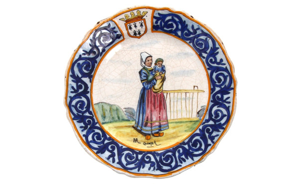 HR Quimper - Assiette à bords contours e
