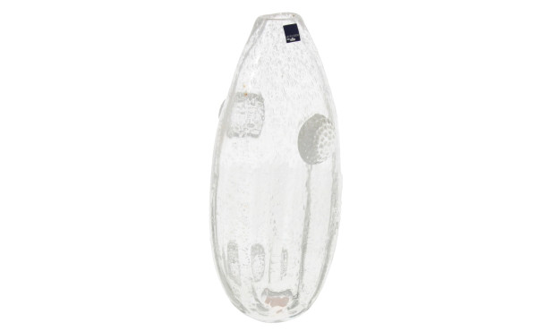 LEONARDO - Vase en verre bullé agrémenté