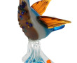 MURANO - "Oiseau coloré", sujet en verre