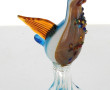 MURANO - "Oiseau coloré", sujet en verre