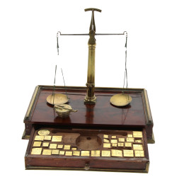 Balance monétaire avec ses poids monétai