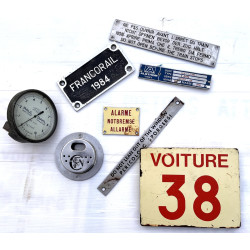 SNCF - Lot de diverses plaques:(plaque d