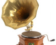 Phonographe à pavillon, dans le goût de 