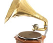 Phonographe à pavillon, dans le goût de 