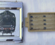 SNCF - Panneau d'affichage en métal chro