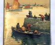 Palque en tole avec reproduction d'une a