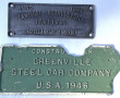 CHEMIN DE FER (USA et Italie) - 2 plaqu