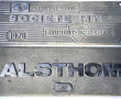 SNCF - 2 plaques en aluminium ALSTHOM 19