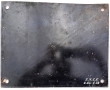SNCF - Plaque émaillée ancienne "Attenti