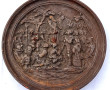 Plaque en fonte moulée fin XIXe reposant
