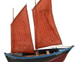 Maquette de bateau de pêche "Vannes". H 