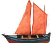Maquette de bateau de pêche "Concarneau"