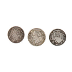 NAPOLEON III - 3 p. 20 centimes argent 1
