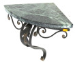 Petite console d'applique en fer forgé e