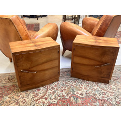 Paire de tables de chevet années 50 en p