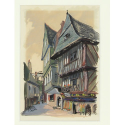 Suzanne GUEGUEN (Xxème) "Rue de Morlaix 