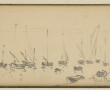 Abel BERTRAM (1871-1954) "Barques, mer c