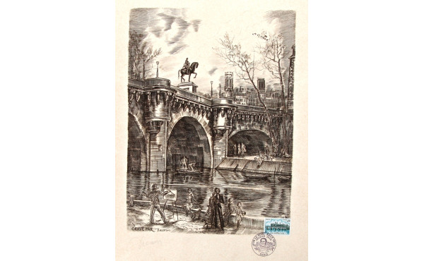 Albert DECARIS (1901-1988) "Vue de Paris