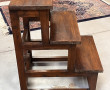 Escabeau de bibliothèque en acajou 3 mar