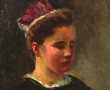 Ecole Bretonne fin XIXème "Jeune fille b