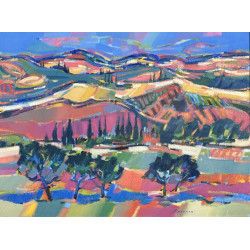 Jacques BRENNER (1936-2023) "Toscane, 19