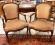 FALCONET XVIIIème - Deux fauteuils cabri