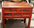 CHINE - Console ou bureau en bois laqué 
