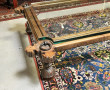Table basse indienne en bois et fer forg
