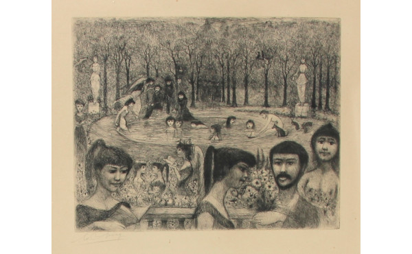Edouard GOERG (1893-1969) "Les anges du 