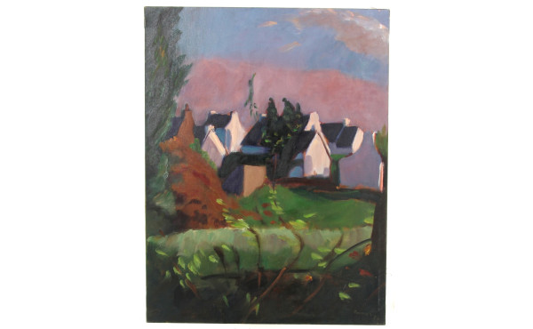 Marcel GONZALEZ (1928-2001) "Mon village