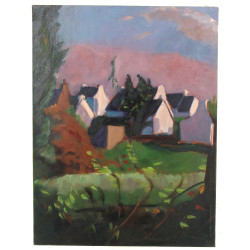 Marcel GONZALEZ (1928-2001) "Mon village