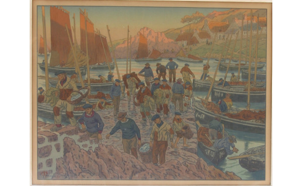 Henri RIVIERE (1864-1951) "Au vent de No