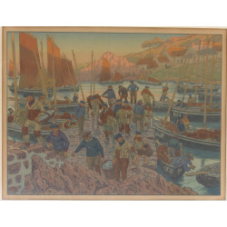 Henri RIVIERE (1864-1951) "Au vent de No