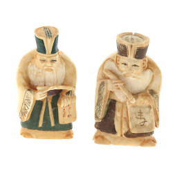 2 netsuké anciens polychromes figurant 2