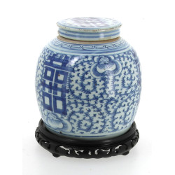 CHINE XIXe - Pot à gingembre en porcelai