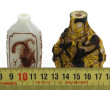 CHINE - Lot de 2 tabatières en verre, l'